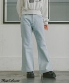 【レピピアルマリオ/repipi armario / KIDS】の【girly line】トキメキ起毛デニムパンツ 人気、トレンドファッション・服の通販 founy(ファニー) ファッション Fashion キッズファッション Fashion for Kids ボトムス Bottoms 厚底 Platform Shoes キャミワンピース Cami Dress, Slip Dress デニム Denim, Jeans Material ビジュー Bijou, Jewel-like Accent フリル Frill, Ruffle フレア Flare, Flared フレンチ French, French Style ロマンティック Romantic, Feminine Style おすすめ Recommended / Our Picks thumbnail ブルー80|ID: prp329100004819976 ipo3291000000035024113