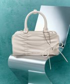 【チャールズ アンド キース/CHARLES & KEITH】のKadee ケーディー メタリックルーシュドボウチャームボウリングバッグ 人気、トレンドファッション・服の通販 founy(ファニー) ファッション Fashion レディースファッション Fashion for Women バッグ Bags ギャザー Gathered, Ruffled コンパクト Compact, Small Size チャーム Charm, Pendant リボン Ribbon, Bow エレガント 上品 Elegant thumbnail Cream|ID: prp329100004820000 ipo3291000000035024347
