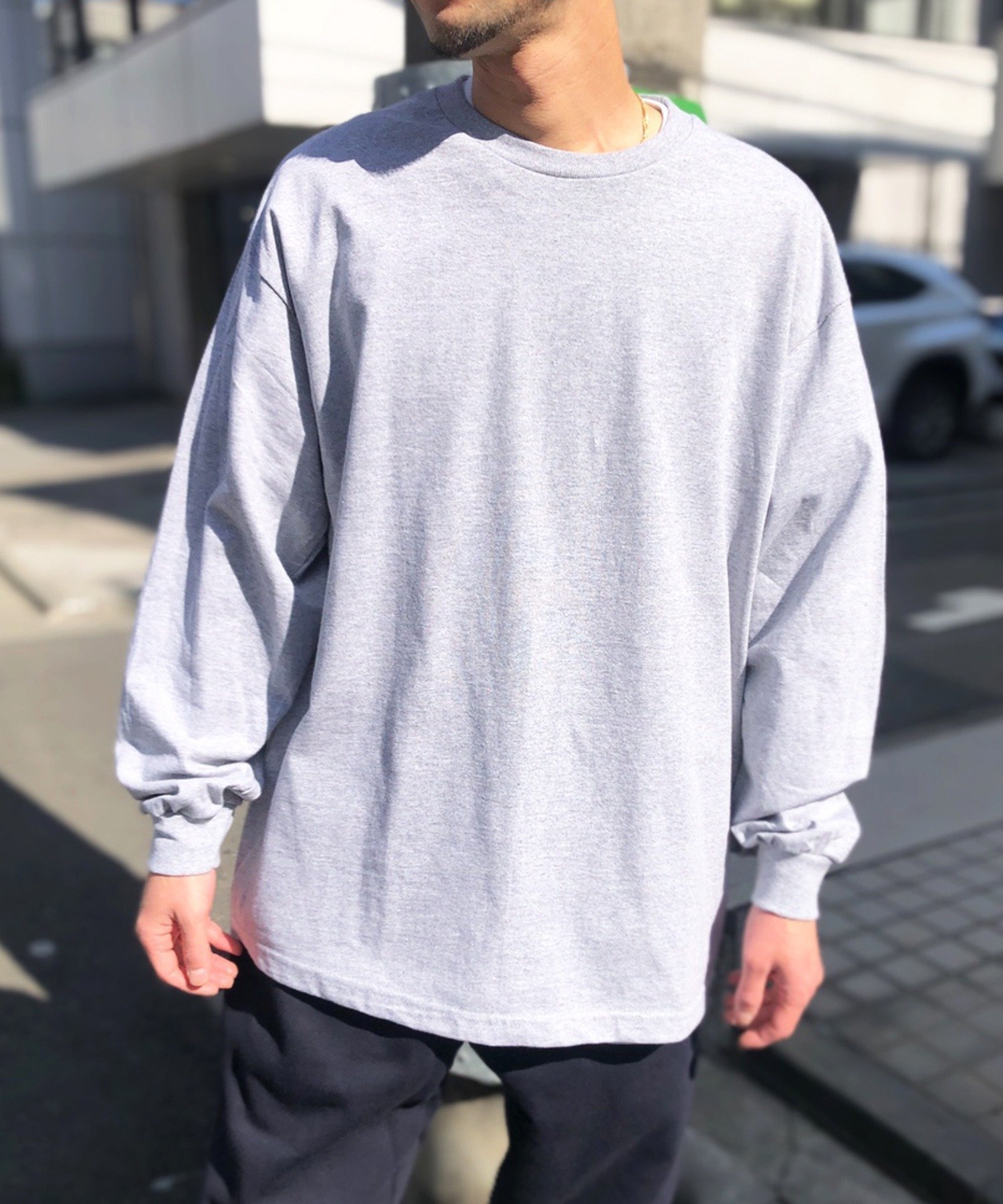 【イールド セレクト/yield SELECT】のAmerican Apparel/6oz ヘビーウェイト ロングスリーブTシャツ インテリア・キッズ・メンズ・レディースファッション・服の通販 founy(ファニー) 　ファッション　Fashion　レディースファッション　Fashion for Women　トップス・カットソー　Cut & Sew Tops　シャツ・ブラウス・オフィスカジュアル　Elegant Blouses & Button-Ups　ロングTシャツ・Tシャツ　Longline T-Shirts & Tees　アメリカン　American Style　スリーブ　Sleeve, Long Sleeve / Short Sleeve　ダブル　Double, Double-Breasted　長袖　Long Sleeve, Full Sleeve　フィット　Fit, Slim Fit　ベーシック　Basic, Essential　ロング　Long, Long-Length　GRY|ID: prp329100004820002 ipo3291000000035024375
