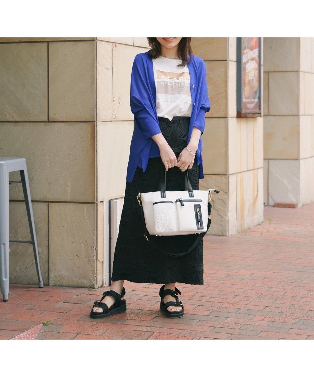 【バブ ブージュルード/Bab Bou Jeloud】の《新色登場!》【Bou Jeloud * はあちゅうコラボ】ヴォヤージュトートバッグ 人気、トレンドファッション・服の通販 founy(ファニー) 　ファッション　Fashion　レディースファッション　Fashion for Women　バッグ　Bags　コラボ　Collaboration, Collab　ショルダー　Shoulder, Shoulder Strap　フェイス　Face, Facial Design　ポケット　Pocket, Pocket Detail　メタル　Metal, Metal Parts　メッシュ　Mesh, Net Fabric　再入荷　Restock / Back in Stock　 other-1|ID: prp329100004820005 ipo3291000000035024404