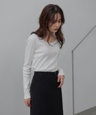 【アンデミュウ/Andemiu】の2WAYリブカットソー 人気、トレンドファッション・服の通販 founy(ファニー) ファッション Fashion レディースファッション Fashion for Women トップス・カットソー Cut & Sew Tops カットソー・ベーシックTシャツ Cut-and-Sewn Tops / Stretch Tees & Basics インナー Innerwear ジャケット Jacket, Outerwear デコルテ Décolleté, Neckline フィット Fit, Slim Fit thumbnail オフ|ID: prp329100004820034 ipo3291000000035024567
