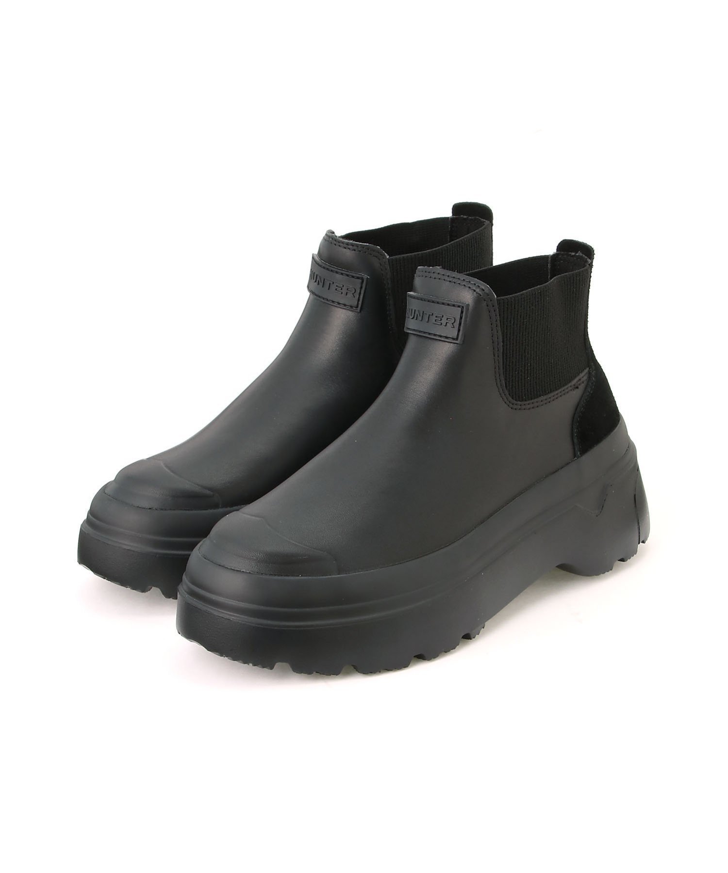 【ハンター/HUNTER】のリファインド エクスプローラー プルオン レザー ブーツ インテリア・キッズ・メンズ・レディースファッション・服の通販 founy(ファニー) ファッション Fashion レディースファッション Fashion for Women フィット Fit, Slim Fit フロント Front, Front Design 軽量 Lightweight, Ultra Light ブラック|ID: prp329100004820074 ipo3291000000035024919