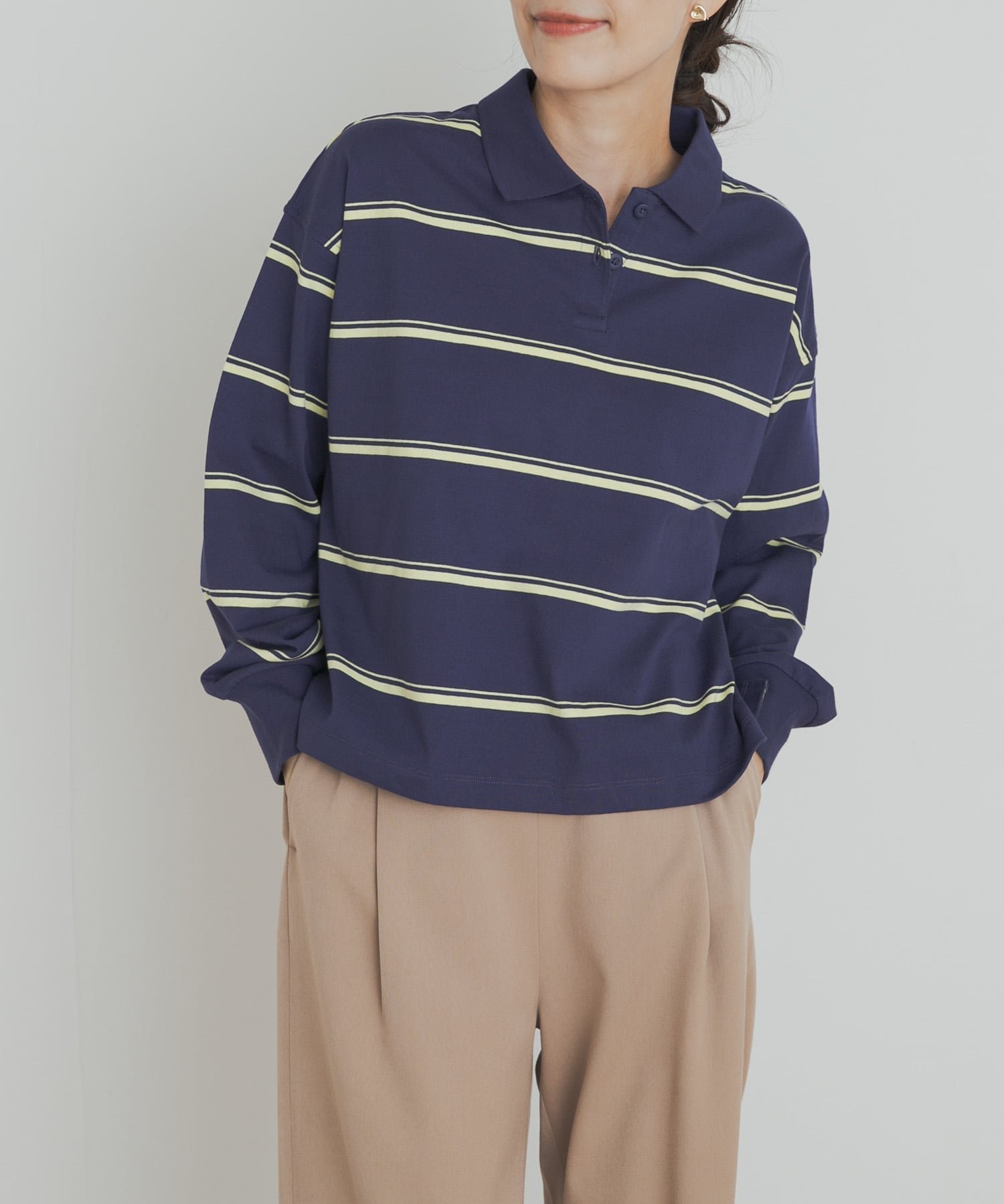 【アーバンリサーチ ドアーズ/URBAN RESEARCH DOORS】のChampion LONGSLEEVE BORDER POLO インテリア・キッズ・メンズ・レディースファッション・服の通販 founy(ファニー) 　ファッション　Fashion　レディースファッション　Fashion for Women　トップス・カットソー　Cut & Sew Tops　スポーツ　Sports, Activewear　フィット　Fit, Slim Fit　ボーダー　Border, Stripe　リラックス　Relax, Relaxed Fit　A/W・秋冬　Autumn/Winter　冬　Winter / This Winter　2025年　2025　2025-2026秋冬・A/W　Autumn/Winter 2025–26 AW25–26　CARBONBLUE|ID: prp329100004820087 ipo3291000000035025044