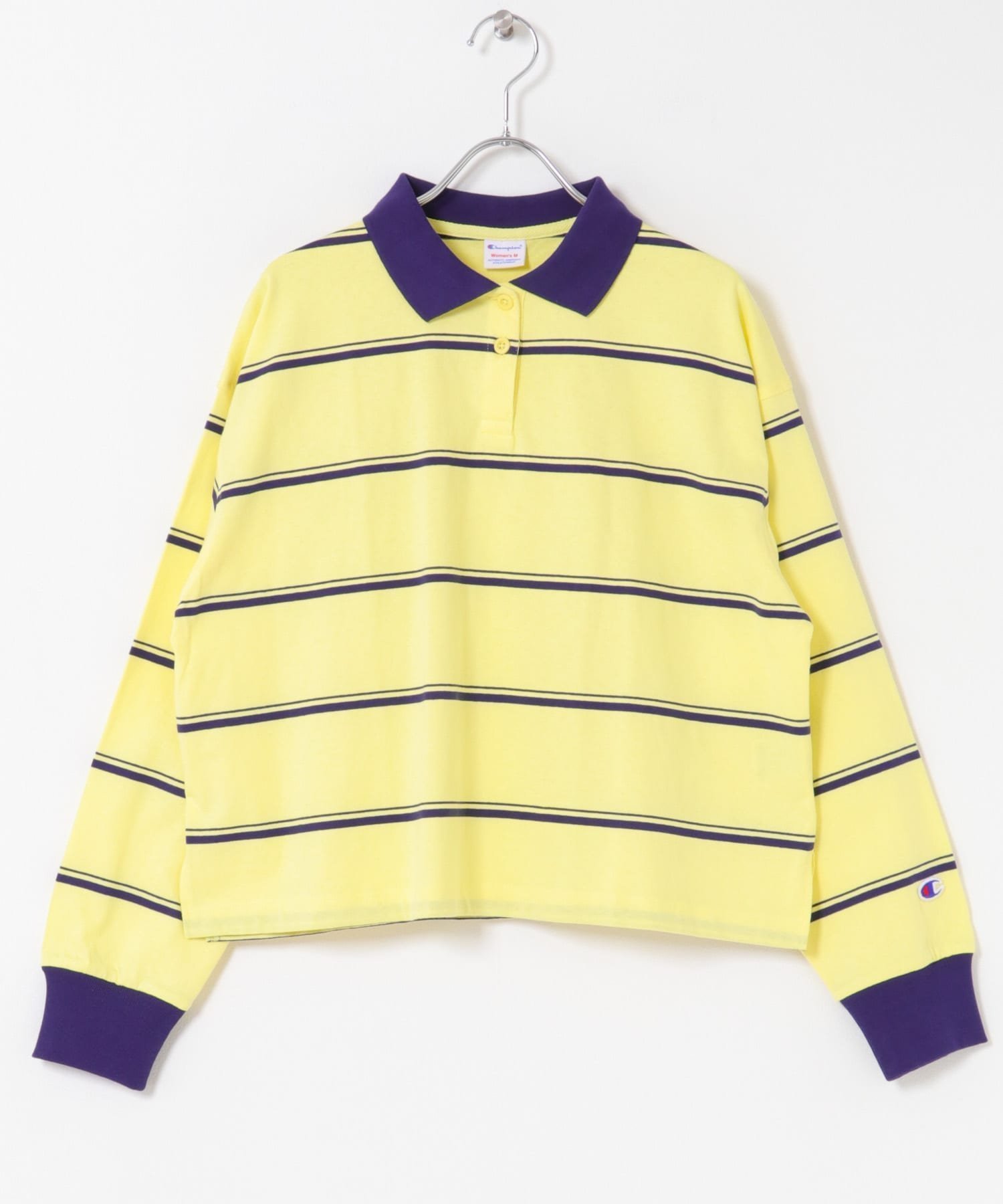【アーバンリサーチ ドアーズ/URBAN RESEARCH DOORS】のChampion LONGSLEEVE BORDER POLO インテリア・キッズ・メンズ・レディースファッション・服の通販 founy(ファニー) 　ファッション　Fashion　レディースファッション　Fashion for Women　トップス・カットソー　Cut & Sew Tops　スポーツ　Sports, Activewear　フィット　Fit, Slim Fit　ボーダー　Border, Stripe　リラックス　Relax, Relaxed Fit　A/W・秋冬　Autumn/Winter　冬　Winter / This Winter　2025年　2025　2025-2026秋冬・A/W　Autumn/Winter 2025–26 AW25–26　YELLOW|ID: prp329100004820087 ipo3291000000035025048