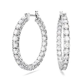 【スワロフスキー/swarovski】の【公式】【スワロフスキー】Matrix フープピアス, ラウンドカット, ホワイト, ロジウム・プレーティング 人気、トレンドファッション・服の通販 founy(ファニー) ファッション Fashion レディースファッション Fashion for Women クリスタル Crystal, Swarovski シェイプ Shape, Slim Fit ジュエリー Jewelry, Accessories スワロフスキー Swarovski, Crystal Accent フォルム Silhouette, Form フープ Hoop, Hoop Earrings ボックス Boxy, Box Shape メタル Metal, Metal Parts ラウンド Round, Round Neck |ID:prp329100004820091