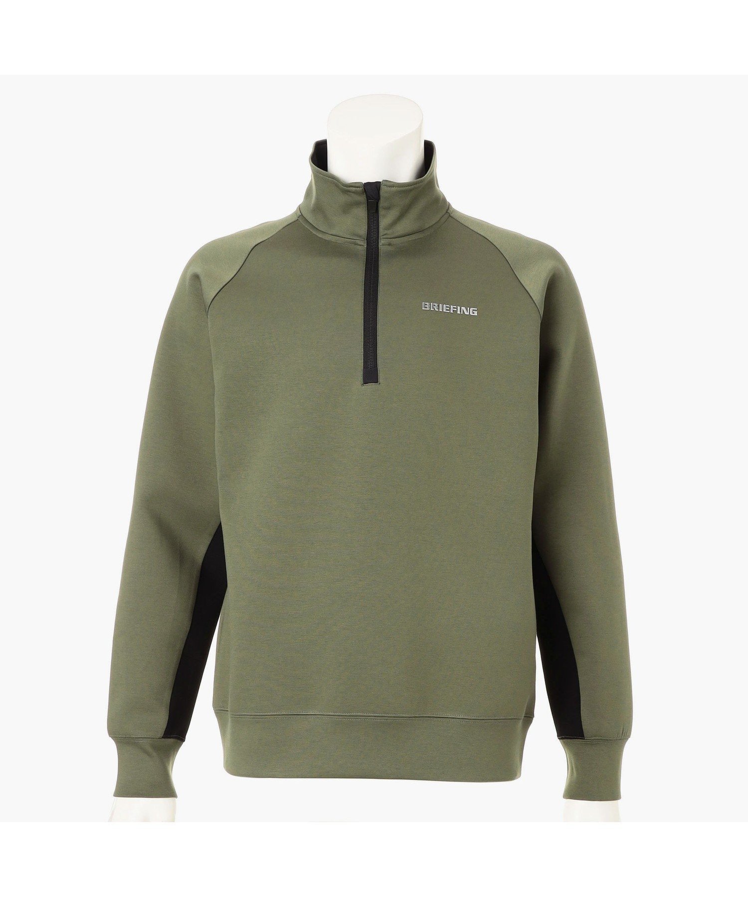【ブリーフィング/BRIEFING / MEN】のメンズ ウォーム 3Dロゴ ハーフジップトップ インテリア・キッズ・メンズ・レディースファッション・服の通販 founy(ファニー) 　ファッション　Fashion　メンズファッション　Fashion for Men　ウォーム　Warm Fabric　コレクション　Collection, Seasonal Line　軽量　Lightweight, Ultra Light　スタイリッシュ　Stylish, Fashionable　スリーブ　Sleeve, Long Sleeve / Short Sleeve　トレンド　Trend, Trending Now　メンズ　Men's, Menswear　冬　Winter / This Winter　おすすめ　Recommended / Our Picks　ゴルフ　Golf　OLIVE|ID: prp329100004820109 ipo3291000000035025176