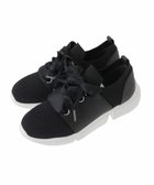 【ヒロコビス/HIROKO BIS】の【靴紐2WAY / WEB限定カラー アイボリー】レースアップニットスニーカー 人気、トレンドファッション・服の通販 founy(ファニー) ファッション Fashion レディースファッション Fashion for Women サテン Satin, Glossy Fabric スニーカー Sneakers, Trainers ドッキング Docking, Mixed Material メタリック Metallic, Shiny Finish メッシュ Mesh, Net Fabric リボン Ribbon, Bow thumbnail ブラック|ID: prp329100004820122 ipo3291000000035025291