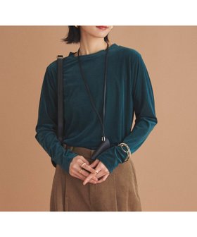 【ドゥ アルシーヴ/Doux archives】のシアーベロアロンTee 人気、トレンドファッション・服の通販 founy(ファニー) ファッション Fashion レディースファッション Fashion for Women トップス・カットソー Cut & Sew Tops ロングTシャツ・Tシャツ Longline T-Shirts & Tees ベロアトップス Velour Tops / Velvet-Look Items インナー Innerwear シアー Sheer, See-Through ベロア Velour, Soft Velvet ロング Long, Long-Length 冬 Winter / This Winter A/W・秋冬 Autumn/Winter |ID:prp329100004820160