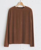 【ドゥ アルシーヴ/Doux archives】のシアーベロアロンTee 人気、トレンドファッション・服の通販 founy(ファニー) ファッション Fashion レディースファッション Fashion for Women トップス・カットソー Cut & Sew Tops ロングTシャツ・Tシャツ Longline T-Shirts & Tees ベロアトップス Velour Tops / Velvet-Look Items インナー Innerwear シアー Sheer, See-Through ベロア Velour, Soft Velvet ロング Long, Long-Length 冬 Winter / This Winter A/W・秋冬 Autumn/Winter thumbnail BROWN|ID: prp329100004820160 ipo3291000000035025553