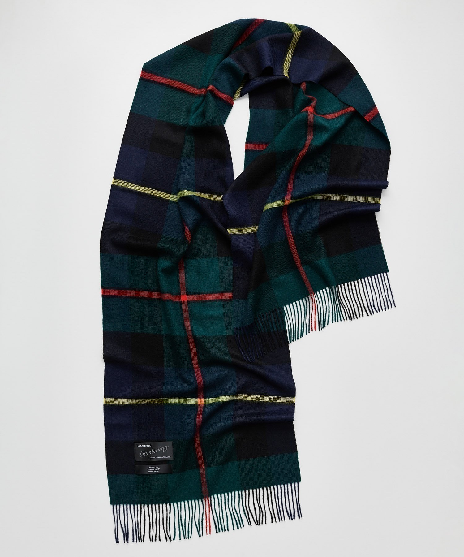 【アダム エ ロペ/ADAM ET ROPE'】の【MAGNIBERG(マグニバーグ)】QUEEN SCARF インテリア・キッズ・メンズ・レディースファッション・服の通販 founy(ファニー) 　ファッション　Fashion　レディースファッション　Fashion for Women　2025年　2025　2025-2026秋冬・A/W　Autumn/Winter 2025–26 AW25–26　イエロー　Yellow　クラシック　Classic, Timeless Style　スカーフ　Scarf, Neckwear　チェック　Check, Plaid, Tartan　ベビー　Baby, Babywear　A/W・秋冬　Autumn/Winter　ダークグリーン(31)|ID: prp329100004820163 ipo3291000000035025570