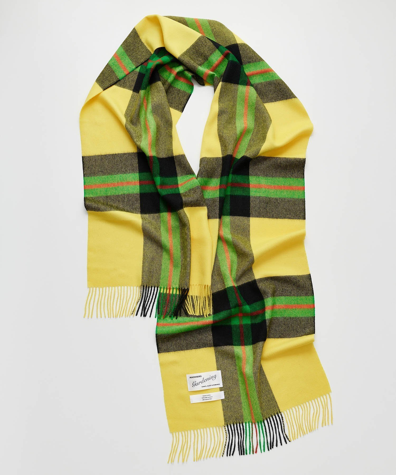 【アダム エ ロペ/ADAM ET ROPE'】の【MAGNIBERG(マグニバーグ)】QUEEN SCARF インテリア・キッズ・メンズ・レディースファッション・服の通販 founy(ファニー) 　ファッション　Fashion　レディースファッション　Fashion for Women　2025年　2025　2025-2026秋冬・A/W　Autumn/Winter 2025–26 AW25–26　イエロー　Yellow　クラシック　Classic, Timeless Style　スカーフ　Scarf, Neckwear　チェック　Check, Plaid, Tartan　ベビー　Baby, Babywear　A/W・秋冬　Autumn/Winter　イエロー(80)|ID: prp329100004820163 ipo3291000000035025573