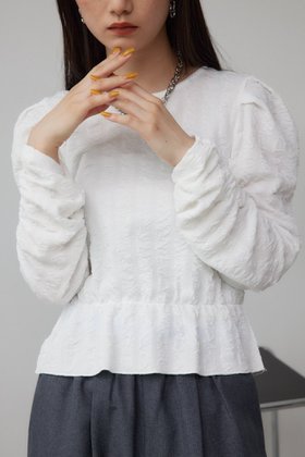 【アズール バイ マウジー/AZUL by moussy】のフクレジャガードトップス 人気、トレンドファッション・服の通販 founy(ファニー) ファッション Fashion レディースファッション Fashion for Women トップス・カットソー Cut & Sew Tops 2024年 2024 2024-2025秋冬・A/W Autumn/Winter 2024–25 AW24–25 インナー Innerwear カットソー Cut and Sewn Top ジャケット Jacket, Outerwear ペプラム Peplum, Flared Hem ボトム Bottoms, Lower Wear A/W・秋冬 Autumn/Winter |ID:prp329100004820164