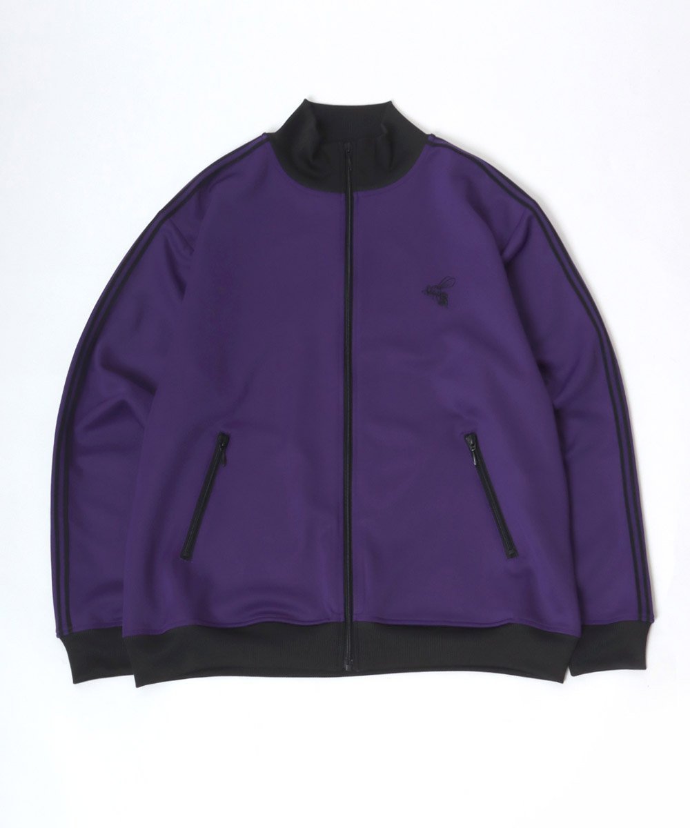 【サロン ハミュー/salong hameu】のトラックジャケット メンズ レディース ジャージ 蜂さん 刺繍 ライン ユニセックス オーバーサイズ インテリア・キッズ・メンズ・レディースファッション・服の通販 founy(ファニー) 　ファッション　Fashion　レディースファッション　Fashion for Women　アウター　Coat / Outerwear Collection　レディースジャケット・軽アウター　Jackets　アクセサリー　Fashion Accessories　カーゴパンツ　Cargo Pants, Utility Pants　ガーリー　Girly, Feminine Style　キャップ　Cap, Baseball Cap　キャミワンピース　Cami Dress, Slip Dress　コンパクト　Compact, Small Size　サマー　Summer, Summer Style　サングラス　Sunglasses, Shades　サンダル　Sandals, Summer Shoes　シルバー　Silver, Metallic Silver　ジップアップ　Zip-Up, Full Zip　ジャケット　Jacket, Outerwear　スタンド　Stand Collar, Upright Stand　スポーツ　Sports, Activewear　セットアップ　Set-Up, Coordinated Outfit　ダウン　Down, Puffer　トレンド　Trend, Trending Now　人気　Popular, Best Seller　バルーン　Balloon, Balloon Silhouette　バレエ　Ballet, Ballet Style　ビスチェ　Bustier, Corset Top　ビッグ　Big, Oversized　ボックス　Boxy, Box Shape　別注　Limited Edition, Custom Order　半袖　Short Sleeve, Half Sleeve　ミックス　Mix, Mixed Style　パープル|ID: prp329100004820167 ipo3291000000035025647