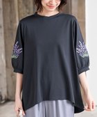 【アールピーエス/rps】の刺繍スリーブ7分袖カットプルオーバー 人気、トレンドファッション・服の通販 founy(ファニー) ファッション Fashion レディースファッション Fashion for Women トップス・カットソー Cut & Sew Tops カジュアルプルオーバー・ニットトップス Pullovers & Knit Tops / Casual Pullovers コンシャス Conscious, Bodycon シンプル Simple, Minimal スリーブ Sleeve, Long Sleeve / Short Sleeve フラワー Flower, Floral 再入荷 Restock / Back in Stock thumbnail チャコールグレー|ID: prp329100004820169 ipo3291000000035025659