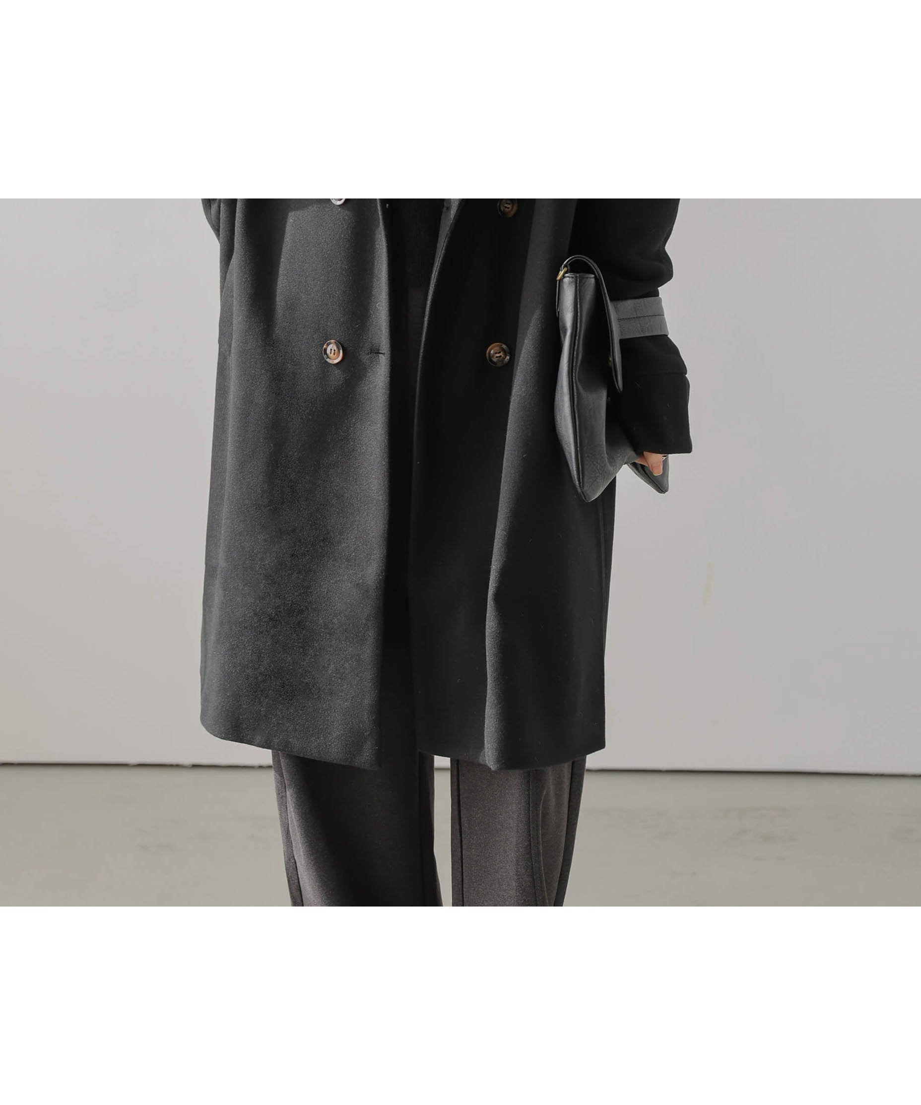 【ラジュール/Lajour】の【日本製】ウールMIXチェスターコート インテリア・キッズ・メンズ・レディースファッション・服の通販 founy(ファニー) 　ファッション　Fashion　レディースファッション　Fashion for Women　アウター　Coat / Outerwear Collection　コート・ロングコート・ピーコート　Long Coats, Peacoats & More　チェスターコート・ロング丈アウター　Chester Coats / Chesterfield Long Coats　インナー　Innerwear　シンプル　Simple, Minimal　チェスターコート　Chester Coat, Long Coat　ビジネス 仕事 通勤　Business / Work / Commuting　日本製　Made In Japan　ブラック|ID: prp329100004820177 ipo3291000000035025717