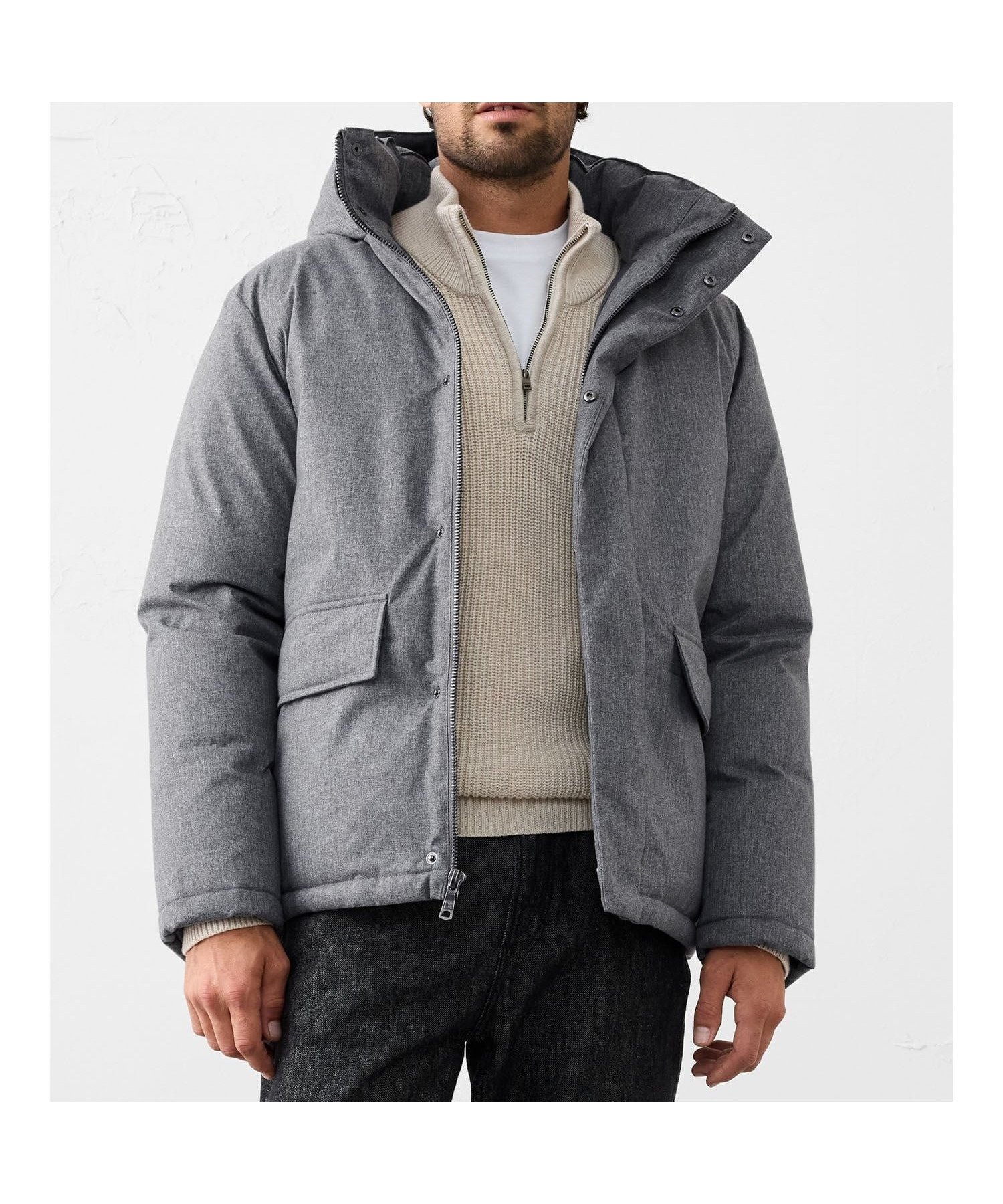 【バナナリパブリック ファクトリーストア/BANANA REPUBLIC FACTORY STORE / MEN】のBANANA REPUBLIC FACTORY STORE フーデッドパファー インテリア・キッズ・メンズ・レディースファッション・服の通販 founy(ファニー) 　ファッション　Fashion　メンズファッション　Fashion for Men　ジャケット　Jacket, Outerwear　ダウン　Down, Puffer　デニム　Denim, Jeans Material　エレガント 上品　Elegant　A/W・秋冬　Autumn/Winter　MIDNIGHT HERRINGBONE|ID: prp329100004820189 ipo3291000000035025941