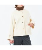 【マッキントッシュ フィロソフィー/MACKINTOSH PHILOSOPHY】の【WELBURY NO COLLAR SHORT(ウェルベリーノーカラーショート)】ウールメルトン製 人気、トレンドファッション・服の通販 founy(ファニー) ファッション Fashion レディースファッション Fashion for Women 秋 Autumn コンパクト Compact, Small Size ショート Short, Short Length 人気 Popular, Best Seller バランス Balance, Style Balance ファブリック Fabric, Textile フォルム Silhouette, Form フロント Front, Front Design ベスト Vest, Waistcoat メルトン Melton, Heavy Wool 冬 Winter / This Winter おすすめ Recommended / Our Picks thumbnail オフホワイト|ID: prp329100004820218 ipo3291000000035026187