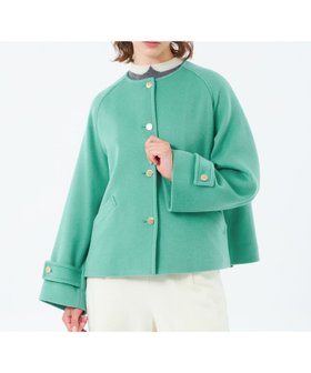 【マッキントッシュ フィロソフィー/MACKINTOSH PHILOSOPHY】の【WELBURY NO COLLAR SHORT(ウェルベリーノーカラーショート)】ウールメルトン製 人気、トレンドファッション・服の通販 founy(ファニー) ファッション Fashion レディースファッション Fashion for Women 秋 Autumn コンパクト Compact, Small Size ショート Short, Short Length 人気 Popular, Best Seller バランス Balance, Style Balance ファブリック Fabric, Textile フォルム Silhouette, Form フロント Front, Front Design ベスト Vest, Waistcoat メルトン Melton, Heavy Wool 冬 Winter / This Winter おすすめ Recommended / Our Picks |ID:prp329100004820218