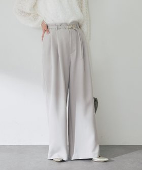 【ラブティックボンボン/La boutique BonBon】のベルト付きワイドパンツ 人気、トレンドファッション・服の通販 founy(ファニー) ファッション Fashion レディースファッション Fashion for Women パンツ Pants & Trousers ベルト&ウエストマーク Belts & Waist Accessories おすすめ Recommended / Our Picks とろみ Fluid, Flowy Fabric シンプル Simple, Minimal フェミニン Feminine, Girly ポケット Pocket, Pocket Detail ワイド Wide, Wide Fit エレガント 上品 Elegant |ID:prp329100004820228