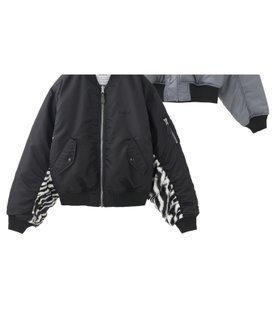【エックスガール/X-girl】のPANELED FUR REVERSIBLE MA-1 JACKET 人気、トレンドファッション・服の通販 founy(ファニー) ファッション Fashion レディースファッション Fashion for Women アウター Coat / Outerwear Collection レディースジャケット・軽アウター Jackets MA-1ジャケット MA-1 Bomber Jackets / Flight Jackets おすすめ Recommended / Our Picks カットソー Cut and Sewn Top ガーリー Girly, Feminine Style コンパクト Compact, Small Size ジャケット Jacket, Outerwear スウェット / スエット Sweatshirt, Sweatwear デニム Denim, Jeans Material バランス Balance, Style Balance ミニスカート Mini Skirt, Short Skirt リバーシブル Reversible, Two-Sided ワンポイント One Point, Statement Accent 定番 Standard, Basic Item 旅行 Travel A/W・秋冬 Autumn/Winter |ID:prp329100004820230