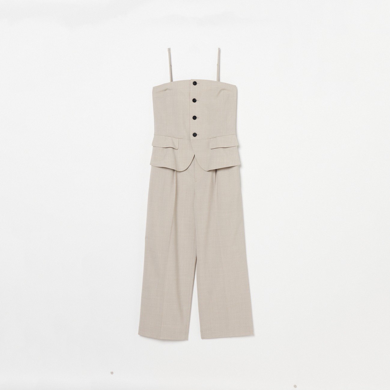 【エリオポール/heliopole】のJUMP SUITS (COMBINAISON) インテリア・キッズ・メンズ・レディースファッション・服の通販 founy(ファニー) ファッション Fashion レディースファッション Fashion for Women スーツ Business Suits & Workwear ウォッシャブル Machine Washable キャミソール Camisole, Spaghetti Strap Top ストレッチ Stretch, Stretchy Fabric セットアップ Set-Up, Coordinated Outfit 人気 Popular, Best Seller ベージュ|ID: prp329100004820233 ipo3291000000035026374