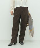 【ノーリーズ/NOLLEY'S】の《セットアップ対応》ウォッシャブルウール調セミワイドパンツ ブラウン|ID: prp329100004820234 ipo3291000000035026379