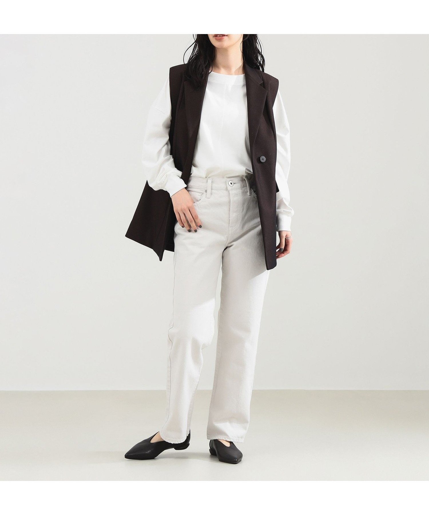 【デミルクス ビームス/Demi-Luxe BEAMS】のupper hights / THE CECILIE BONE デニムパンツ インテリア・キッズ・メンズ・レディースファッション・服の通販 founy(ファニー) ファッション Fashion レディースファッション Fashion for Women パンツ Pants & Trousers デニムパンツ・ジーンズ・美脚デニム Denim Jeans & Pants カットソー Cut and Sewn Top クッション Cushion, Throw Pillow クラシック Classic, Timeless Style シンプル Simple, Minimal ストレート Straight, Straight Cut デニム Denim, Jeans Material フロント Front, Front Design ポケット Pocket, Pocket Detail ループ Loop, Loop Knit BONE|ID: prp329100004820255 ipo3291000000035026613