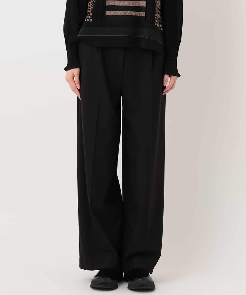【ヒロコビス/HIROKO BIS】の【洗える】2WAYストレッチストレートワイドパンツ インテリア・キッズ・メンズ・レディースファッション・服の通販 founy(ファニー) ファッション Fashion レディースファッション Fashion for Women パンツ Pants & Trousers おすすめ Recommended / Our Picks なめらか Smooth, Silky Texture ウォーム Warm Fabric ストレッチ Stretch, Stretchy Fabric ストレート Straight, Straight Cut フォルム Silhouette, Form ワイド Wide, Wide Fit 今季 This Season, Current Season 洗える Machine Washable ブラック|ID: prp329100004820259 ipo3291000000035026673