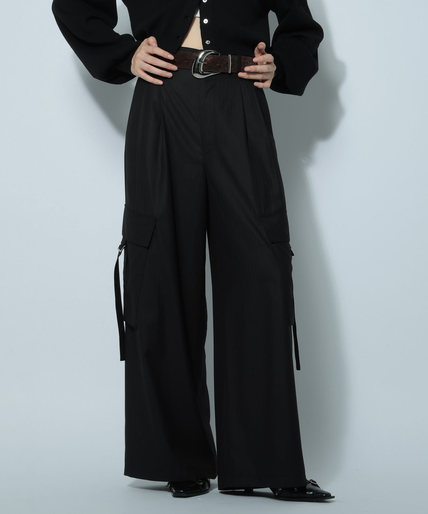 【ページボーイ/PAGEBOY】のTRポケベルカーゴパンツ 人気、トレンドファッション・服の通販 founy(ファニー) 　ファッション　Fashion　レディースファッション　Fashion for Women　パンツ　Pants & Trousers　ストライプ　Stripe, Striped Pattern　スラックス　Slacks, Dress Pants　リラックス　Relax, Relaxed Fit　ワイド　Wide, Wide Fit　無地　Plain, Solid Color　 other-1|ID: prp329100004820260 ipo3291000000035026677