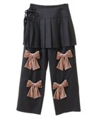 【キャンディストリッパー/Candy Stripper】のPRECIOUS RIBBON PLEATS WRAP SKIRT LAYERED PANTS 人気、トレンドファッション・服の通販 founy(ファニー) ファッション Fashion レディースファッション Fashion for Women スカート Skirts おすすめ Recommended / Our Picks ガーリー Girly, Feminine Style ジャケット Jacket, Outerwear セットアップ Set-Up, Coordinated Outfit ベロア Velour, Soft Velvet リボン Ribbon, Bow thumbnail GRAY×PINK|ID: prp329100004820262 ipo3291000000035026685