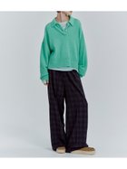 【ミラオーウェン/Mila Owen】のチェックパターン2タックワイドパンツ GRY[006]|ID: prp329100004820273 ipo3291000000035186697