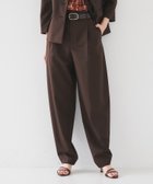 【アンタイトル/UNTITLED】の【オンオフ使える/セットアップ可能】トロピカルウール カーブテーパードパンツ ブラウン|ID: prp329100004820284 ipo3291000000035026949