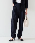 【アンタイトル/UNTITLED】の【オンオフ使える/セットアップ可能】トロピカルウール カーブテーパードパンツ ネイビー|ID: prp329100004820284 ipo3291000000035026950