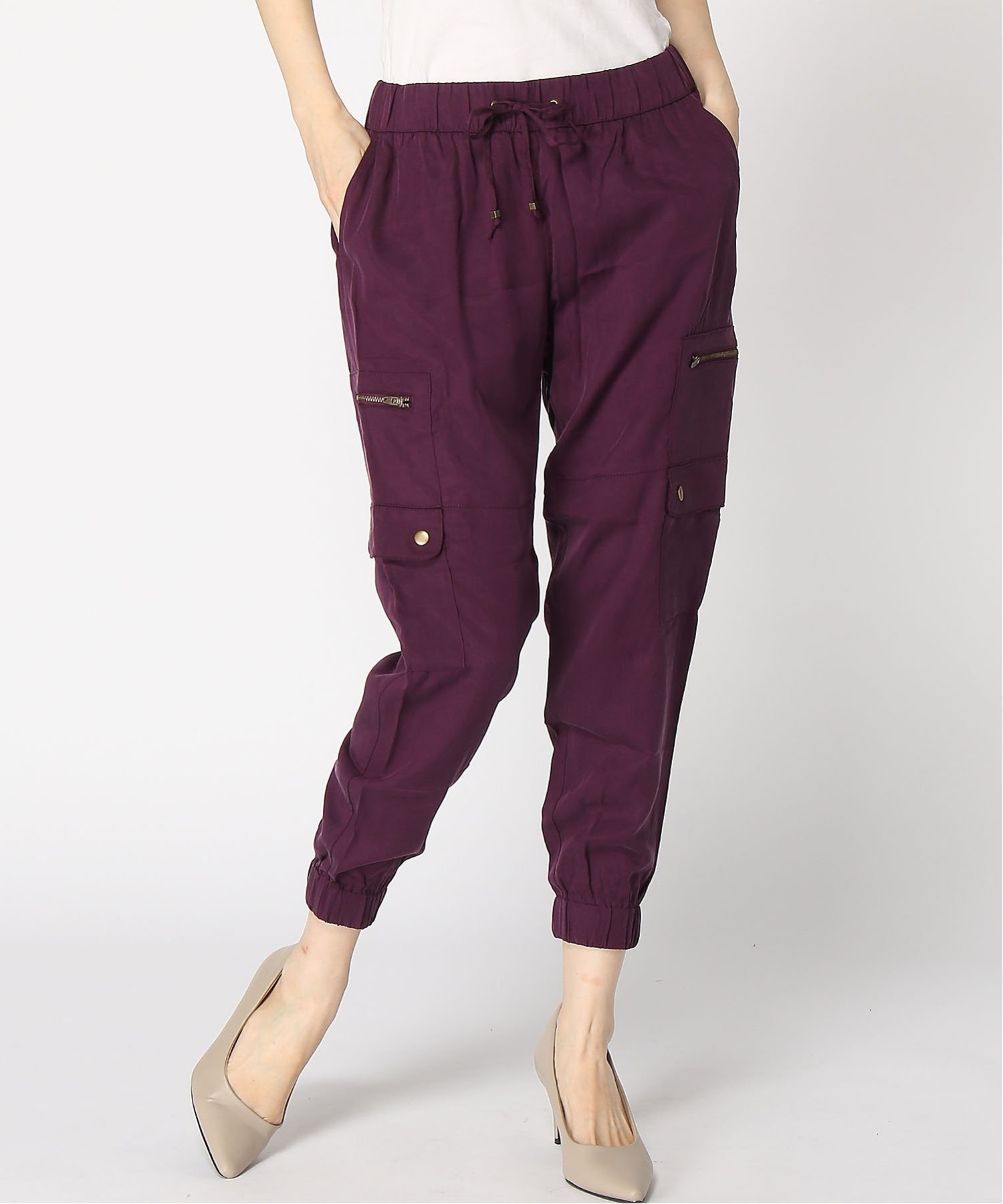 【バナナリパブリック ファクトリーストア/BANANA REPUBLIC FACTORY STORE】のBANANA REPUBLIC FACTORY STORE テンセルソフトカーゴパンツ インテリア・キッズ・メンズ・レディースファッション・服の通販 founy(ファニー) 　ファッション　Fashion　レディースファッション　Fashion for Women　パンツ　Pants & Trousers　カーゴパンツ　Cargo Pants, Utility Pants　ポケット　Pocket, Pocket Detail　NEW_PINOT_NOIR|ID: prp329100004820296 ipo3291000000035027076