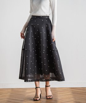 【ドロワット ロートレアモン/Droite Lautreamont】のダブルラッセルドット刺繍スカート≪洗濯機で洗える≫ 人気、トレンドファッション・服の通販 founy(ファニー) ファッション Fashion レディースファッション Fashion for Women スカート Skirts エレガント 上品 Elegant 春 Spring 洗える Machine Washable ギャザー Gathered, Ruffled シアー Sheer, See-Through シルバー Silver, Metallic Silver ドット Polka Dot, Dot Pattern 人気 Popular, Best Seller フォルム Silhouette, Form フレア Flare, Flared フロント Front, Front Design 水玉 Polka Dot, Dot Pattern ラッセル Raschel, Raschel Lace S/S・春夏 SS, Spring/Summer, Warm Season 夏 Summer 2025年 2025 2025春夏・S/S Spring/Summer 2025 SS25 |ID:prp329100004820306