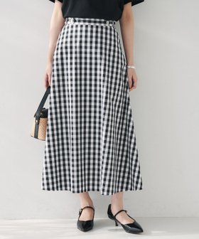 【アンタイトル/UNTITLED】の【後ろウエストゴム/洗える】ギンガムチェックAラインスカート 人気、トレンドファッション・服の通販 founy(ファニー) ファッション Fashion レディースファッション Fashion for Women スカート Skirts Aライン・フレアスカート A-Line & Flared Skirts おすすめ Recommended / Our Picks ギンガム Gingham, Gingham Fabric シンプル Simple, Minimal スマート Smart, Elegant チェック Check, Plaid, Tartan フェミニン Feminine, Girly ポケット Pocket, Pocket Detail ワンポイント One Point, Statement Accent 洗える Machine Washable |ID:prp329100004820310