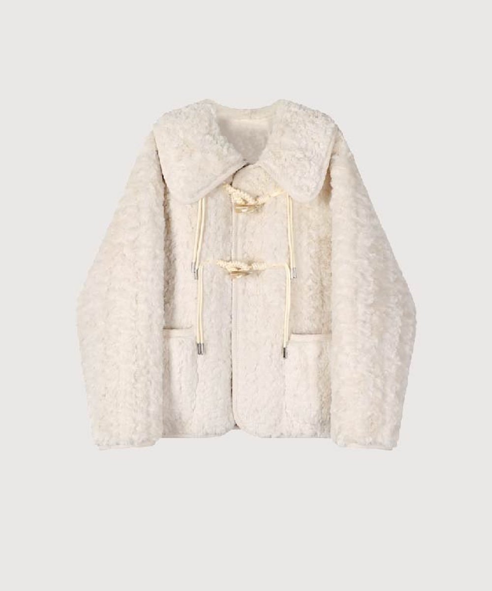 【ラ ポム プチ/LA POMME petit】のCute Faux Fur Toggle Coat インテリア・キッズ・メンズ・レディースファッション・服の通販 founy(ファニー) ファッション Fashion レディースファッション Fashion for Women アウター Coat / Outerwear Collection コート・ロングコート・ピーコート Long Coats, Peacoats & More ガーリー Girly, Feminine Style シンプル Simple, Minimal スウェット / スエット Sweatshirt, Sweatwear スニーカー Sneakers, Trainers ダウン Down, Puffer チェック Check, Plaid, Tartan デニム Denim, Jeans Material トレンド Trend, Trending Now バランス Balance, Style Balance フレア Flare, Flared プリーツ Pleats, Pleated ボトム Bottoms, Lower Wear マフラー Scarf, Muffler ミックス Mix, Mixed Style ロング Long, Long-Length A/W・秋冬 Autumn/Winter おすすめ Recommended / Our Picks Ivory|ID: prp329100004820338 ipo3291000000035027540