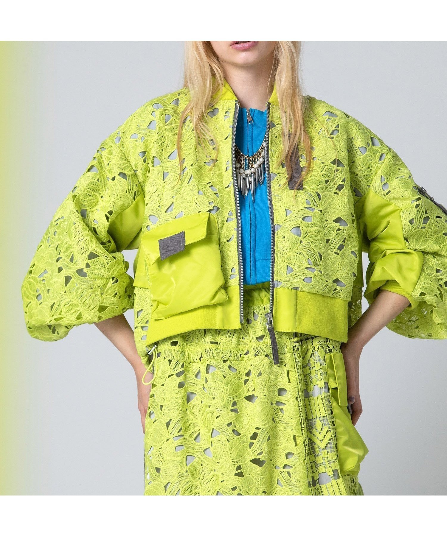 【アウラアイラ/AULA AILA】のLACE MA-1 BLOUSON 人気、トレンドファッション・服の通販 founy(ファニー) ファッション Fashion レディースファッション Fashion for Women アウター Coat / Outerwear Collection ブルゾンジャケット・スポーティアウター Blouson Jackets MA-1ジャケット MA-1 Bomber Jackets / Flight Jackets コクーン Cocoon, Cocoon Silhouette フラワー Flower, Floral ブルゾン Blouson, Bomber Jacket ポケット Pocket, Pocket Detail ミックス Mix, Mixed Style レース Lace, Lace Fabric other-1|ID: prp329100004820346 ipo3291000000035027601