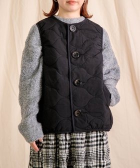【ドミンゴ/DOMINGO】のNCポプリン(中綿)キルトココンジレ 人気、トレンドファッション・服の通販 founy(ファニー) ファッション Fashion レディースファッション Fashion for Women アウター Coat / Outerwear Collection トップス・カットソー Cut & Sew Tops ベスト&ジレ / 重ね着スタイル Vests & Gilets キルト Quilt, Quilted Fabric スウェット / スエット Sweatshirt, Sweatwear セーター Sweater, Knitwear タートル Turtleneck, Turtle Collar ベスト Vest, Waistcoat ポケット Pocket, Pocket Detail 冬 Winter / This Winter |ID:prp329100004820347