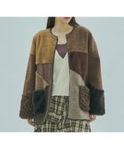 【ローズバッド/ROSE BUD】のPATCHWORK FAUXFUR COAT 人気、トレンドファッション・服の通販 founy(ファニー) ファッション Fashion レディースファッション Fashion for Women アウター Coat / Outerwear Collection コート・ロングコート・ピーコート Long Coats, Peacoats & More バランス Balance, Style Balance パッチワーク Patchwork, Mixed Fabric ベーシック Basic, Essential thumbnail BROWN|ID: prp329100004820353 ipo3291000000035027647