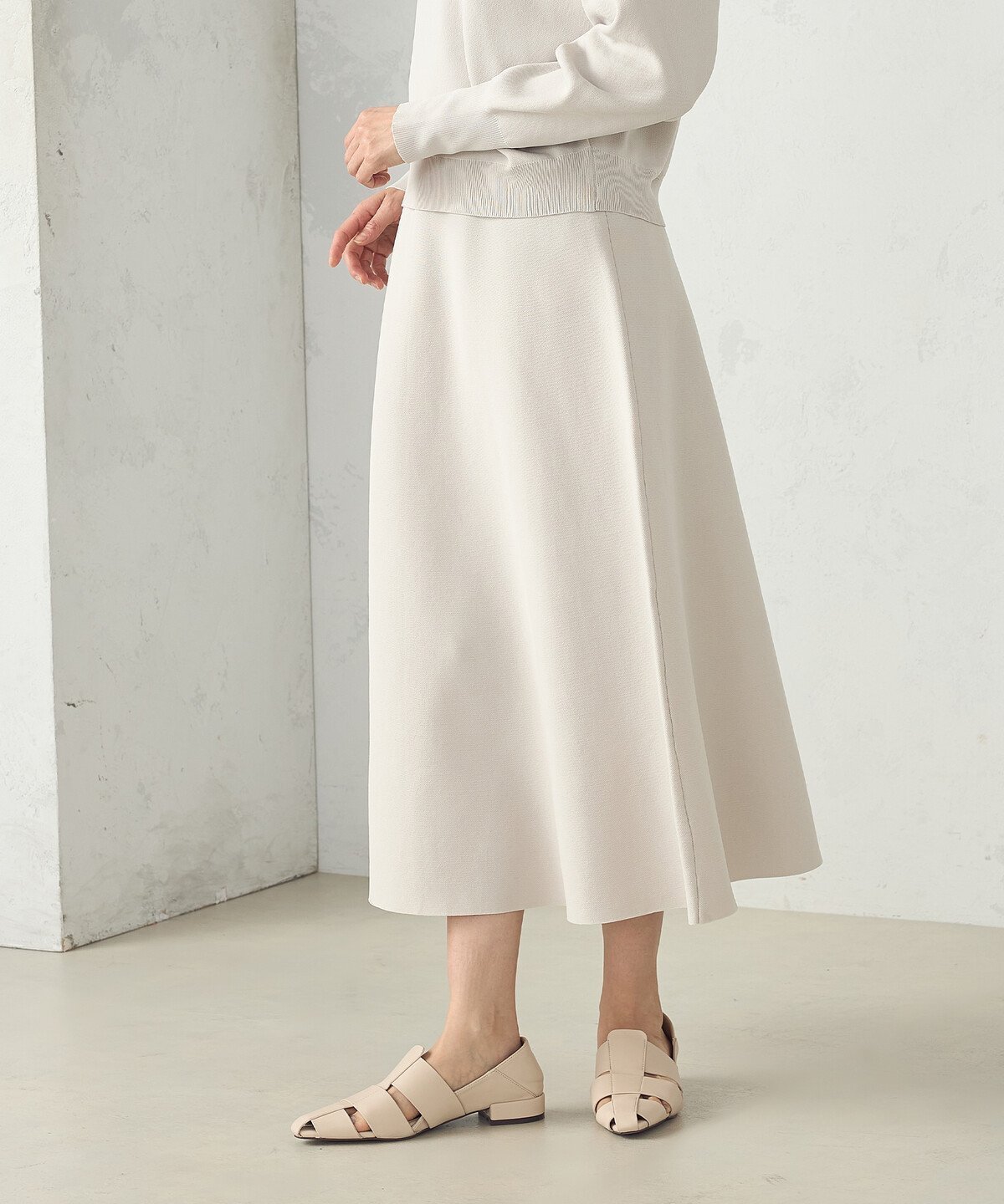 【コムサイズム/COMME CA ISM】のフレアニットスカート / セットアップ対応 人気、トレンドファッション・服の通販 founy(ファニー) 　ファッション　Fashion　レディースファッション　Fashion for Women　セットアップ　Matching Sets　スカート・ミニ/ミディ/マキシ　Skirts / Mini, Midi & Maxi Skirts　おすすめ　Recommended / Our Picks　セットアップ　Set-Up, Coordinated Outfit　フレア　Flare, Flared　ポケット　Pocket, Pocket Detail　春　Spring　洗える　Machine Washable　 other-1|ID: prp329100004820356 ipo3291000000035027702