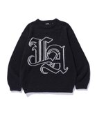 【エクストララージ/XLARGE】のOLD ENGLISH MOHAIR KNIT SWEATER 人気、トレンドファッション・服の通販 founy(ファニー) ファッション Fashion レディースファッション Fashion for Women トップス・カットソー Cut & Sew Tops ニット Knit Tops & Sweaters レディースパーカー・カジュアルフーディー Casual Hoodies & Sweatshirts スウェット・クルーネックトップス Sweatshirts & Crewnecks / Relaxed Fit Sweat Tops フロント Front, Front Design ベーシック Basic, Essential ボトム Bottoms, Lower Wear thumbnail BLACK|ID: prp329100004820358 ipo3291000000035027730