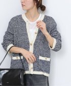 【ジャーナルスタンダード レリューム/JOURNAL STANDARD relume】のツイーディーミックスニットジャケット 人気、トレンドファッション・服の通販 founy(ファニー) ファッション Fashion レディースファッション Fashion for Women アウター Coat / Outerwear Collection レディースジャケット・軽アウター Jackets 2026年 2026 クラシカル Classical, Vintage-Inspired コンパクト Compact, Small Size ジャケット Jacket, Outerwear ツイード Twill, Twill Weave デニム Denim, Jeans Material ポケット Pocket, Pocket Detail ミックス Mix, Mixed Style エレガント 上品 Elegant thumbnail ブルー|ID: prp329100004820359 ipo3291000000035027742