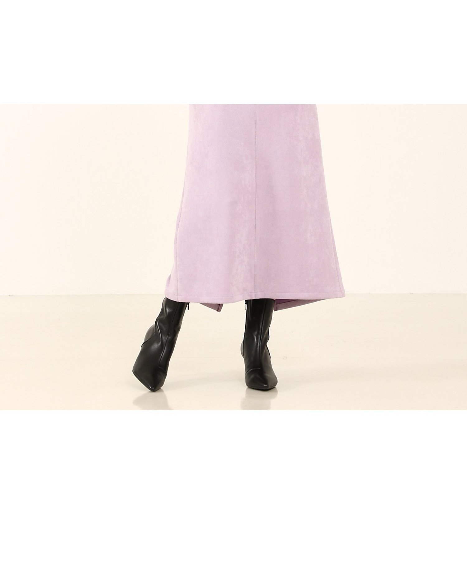 【アバハウスマヴィ/abahouse mavie】のフェイク(スエード レザー)ロングタイトスカート インテリア・キッズ・メンズ・レディースファッション・服の通販 founy(ファニー) 　ファッション　Fashion　レディースファッション　Fashion for Women　スカート　Skirts　コンパクト　Compact, Small Size　ストレッチ　Stretch, Stretchy Fabric　トレンド　Trend, Trending Now　フェイク　Faux, Fake　フェイクレザー　Faux Leather, PU Leather　秋　Autumn　ビジネス 仕事 通勤　Business / Work / Commuting　ラベンダー|ID: prp329100004820362 ipo3291000000035027796