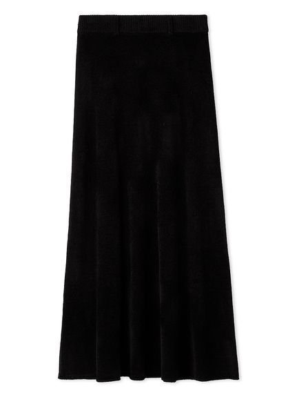 【ミラオーウェン/Mila Owen】の【セットアップ対応】モールヤーンニットスカート インテリア・キッズ・メンズ・レディースファッション・服の通販 founy(ファニー) 　雑誌掲載アイテム　Magazine Picks & Fashion Features　ファッション雑誌　Fashion Magazines　オッジ　Oggi　ファッション　Fashion　レディースファッション　Fashion for Women　セットアップ　Matching Sets　スカート・ミニ/ミディ/マキシ　Skirts / Mini, Midi & Maxi Skirts　クラシカル　Classical, Vintage-Inspired　スマート　Smart, Elegant　セットアップ　Set-Up, Coordinated Outfit　雑誌　Magazine, Fashion Magazine　2月号　February Issue, Feb. Edition　フラット　Flat, Flat Shoes　フレア　Flare, Flared　ベロア　Velour, Soft Velvet　エレガント 上品　Elegant　BLK[009]|ID: prp329100004820375 ipo3291000000035027947