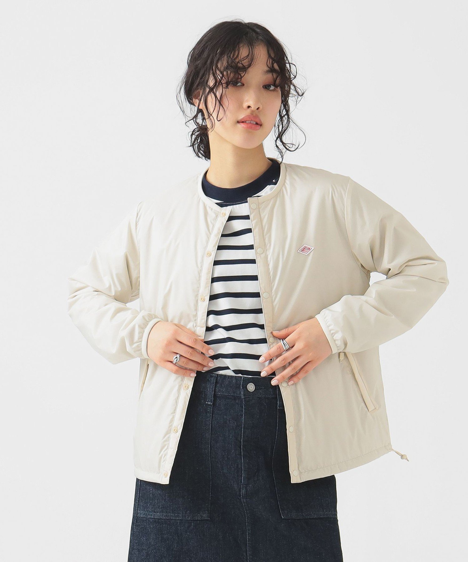【ビーミングライフストアバイビームス/B:MING LIFE STORE by BEAMS】のDANTON / INSULATION COLLARLESS JACKET(S~M) インテリア・キッズ・メンズ・レディースファッション・服の通販 founy(ファニー) ファッション Fashion レディースファッション Fashion for Women アウター Coat / Outerwear Collection レディースジャケット・軽アウター Jackets 軽量 Lightweight, Ultra Light シンプル Simple, Minimal ジャケット Jacket, Outerwear スピンドル Spindle, Drawcord フランス France, French フロント Front, Front Design ワーク Workwear, Utility Style 再入荷 Restock / Back in Stock おすすめ Recommended / Our Picks IVORY|ID: prp329100004820385 ipo3291000000035028021