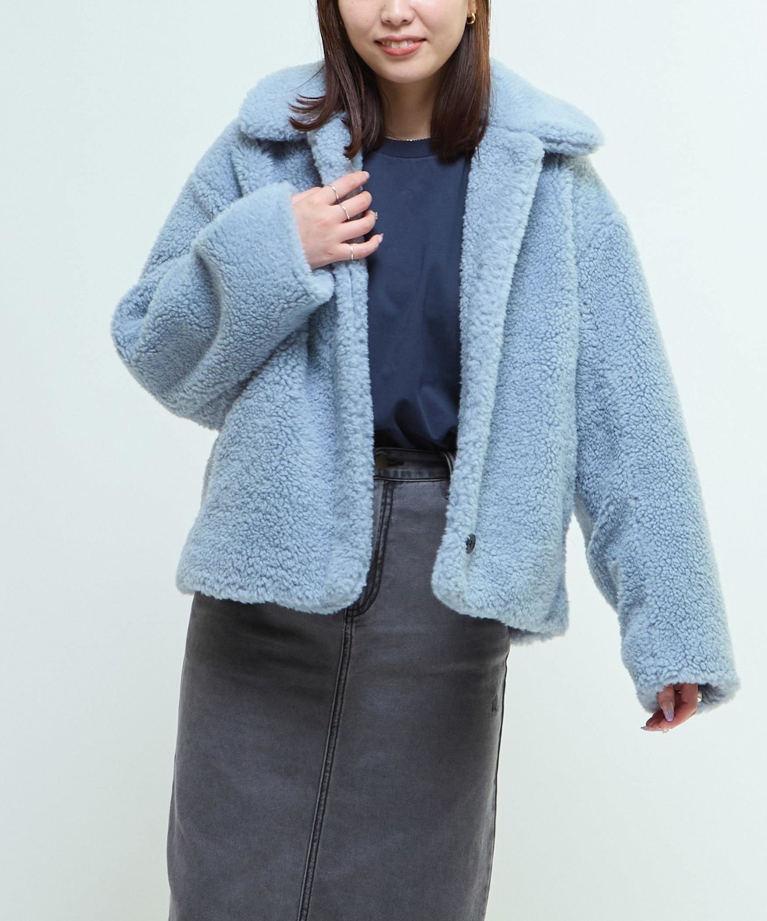 【コンバーストウキョウ/CONVERSE TOKYO】のBOA COLLAR JACKET インテリア・キッズ・メンズ・レディースファッション・服の通販 founy(ファニー) ファッション Fashion レディースファッション Fashion for Women アウター Coat / Outerwear Collection レディースジャケット・軽アウター Jackets おすすめ Recommended / Our Picks インナー Innerwear ジャケット Jacket, Outerwear スウェット / スエット Sweatshirt, Sweatwear デニム Denim, Jeans Material フェミニン Feminine, Girly リラックス Relax, Relaxed Fit ワイド Wide, Wide Fit 軽量 Lightweight, Ultra Light サックスブルー|ID: prp329100004820388 ipo3291000000035028060