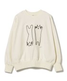 【ビームス ハート/BEAMS HEART】のアート ネコ 刺繍 スウェット 人気、トレンドファッション・服の通販 founy(ファニー) ファッション Fashion レディースファッション Fashion for Women トップス・カットソー Cut & Sew Tops レディースパーカー・カジュアルフーディー Casual Hoodies & Sweatshirts スウェット・クルーネックトップス Sweatshirts & Crewnecks / Relaxed Fit Sweat Tops おすすめ Recommended / Our Picks スウェット / スエット Sweatshirt, Sweatwear ネコ Cat, Feline Motif バランス Balance, Style Balance モチーフ Motif, Design Theme モノトーン Monotone, Black and White ロング Long, Long-Length thumbnail OATMEAL|ID: prp329100004820395 ipo3291000000035028103