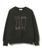 【ビームス ハート/BEAMS HEART】のアート ネコ 刺繍 スウェット 人気、トレンドファッション・服の通販 founy(ファニー) ファッション Fashion レディースファッション Fashion for Women トップス・カットソー Cut & Sew Tops レディースパーカー・カジュアルフーディー Casual Hoodies & Sweatshirts スウェット・クルーネックトップス Sweatshirts & Crewnecks / Relaxed Fit Sweat Tops おすすめ Recommended / Our Picks スウェット / スエット Sweatshirt, Sweatwear ネコ Cat, Feline Motif バランス Balance, Style Balance モチーフ Motif, Design Theme モノトーン Monotone, Black and White ロング Long, Long-Length thumbnail CHARCOAL GREY|ID: prp329100004820395 ipo3291000000035028105