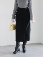 【テチチ/Te chichi】のメルトンジャージートラペーズスカート 人気、トレンドファッション・服の通販 founy(ファニー) ファッション Fashion レディースファッション Fashion for Women スカート Skirts スウェット / スエット Sweatshirt, Sweatwear ストレッチ Stretch, Stretchy Fabric フラップ Flap, Flap Pocket メルトン Melton, Heavy Wool ラップ Wrap, Wrap Design エレガント 上品 Elegant A/W・秋冬 Autumn/Winter thumbnail ブラック|ID: prp329100004820396 ipo3291000000035028112